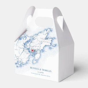 Gloucester Cape Ann Destination Wedding Elegant Favor Boxes
