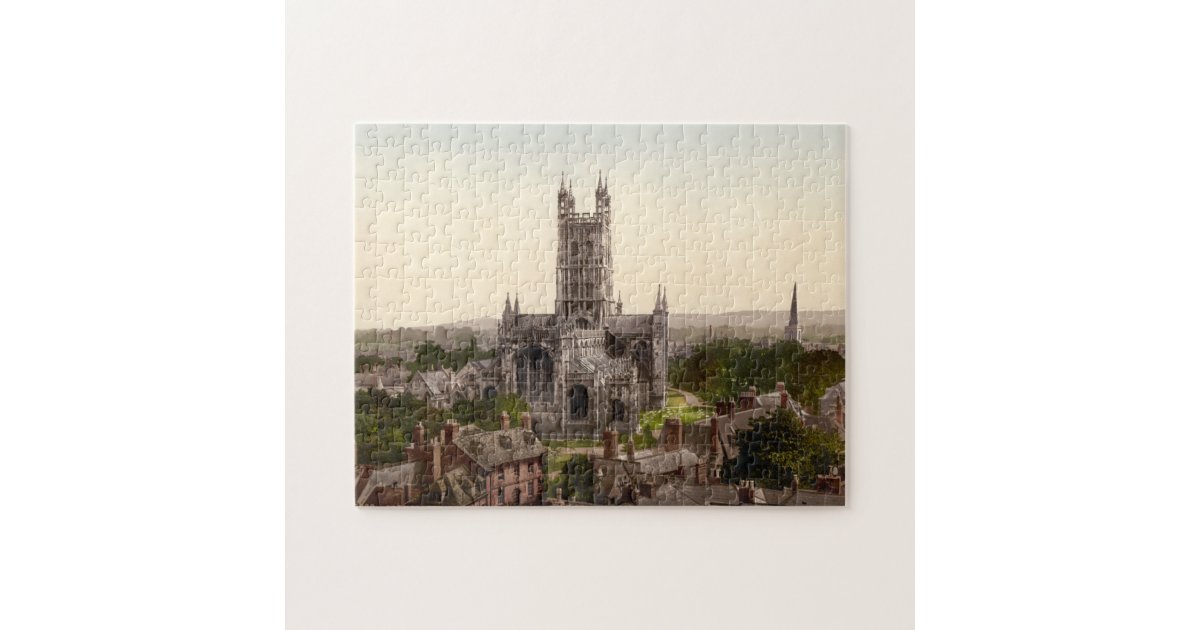 Gloucester Cathedral I, Gloucestershire, England Jigsaw Puzzle Zazzle