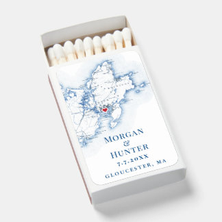 Gloucester, MA Destination Wedding Matchboxes