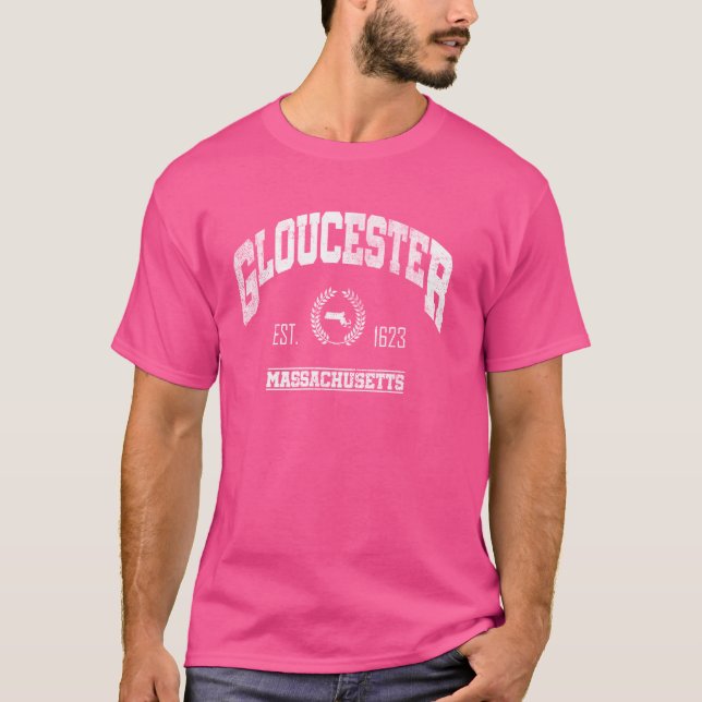 Gloucester MA  Massachusetts  Vintage Throwback T-Shirt (Front)
