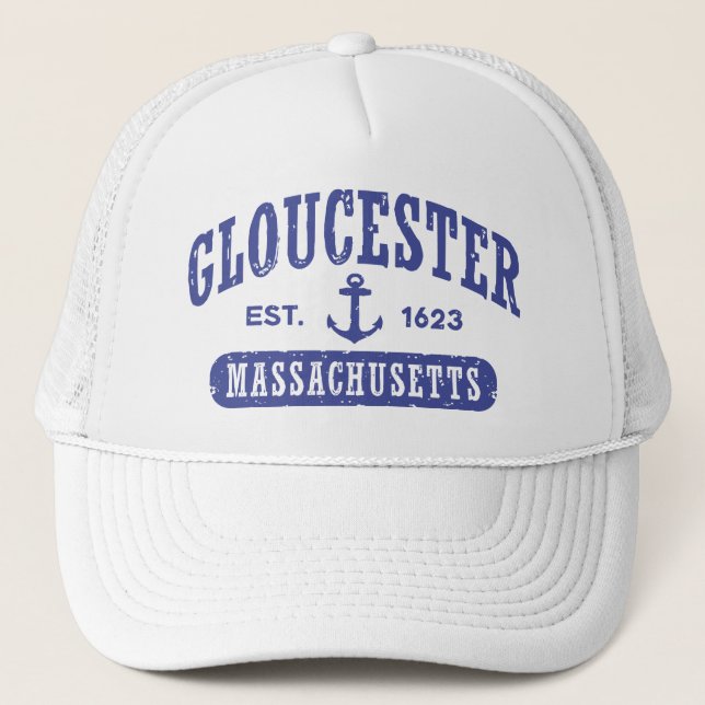 Gloucester Massachusetts Trucker Hat (Front)