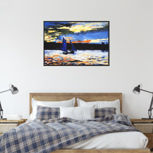 Gloucester Sunset painting by Winslow Homer Canvas Print