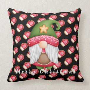 Glove Gnome Customize Text and Color 20"X20" Throw Pillow