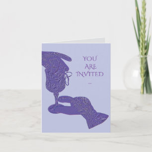 Gloved hands gloves touch wine glass invitation