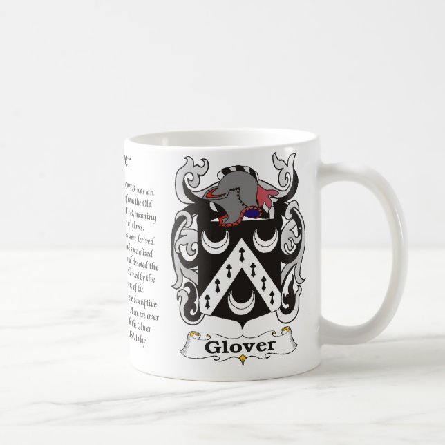 Glover Family Coat of Arms mug (Right)