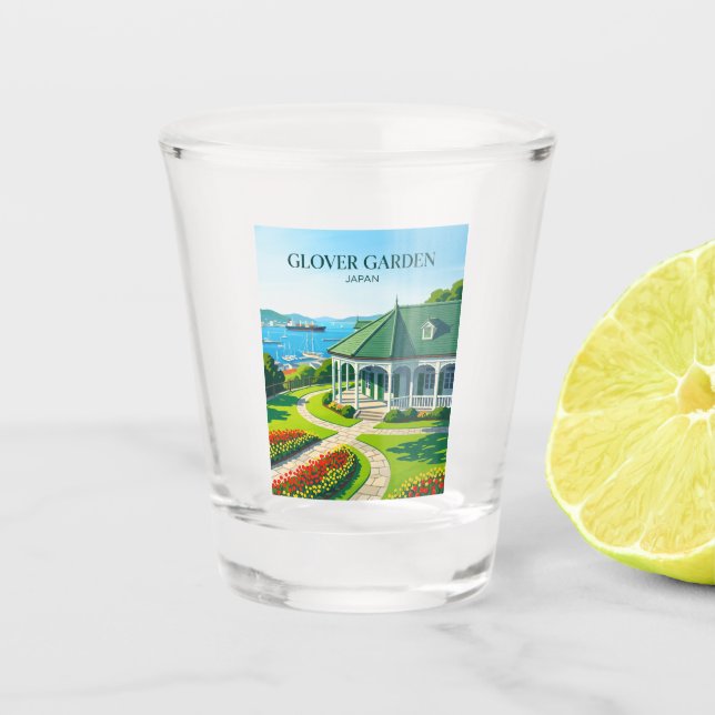 Glover Garden Japan Shot Glass (Front)