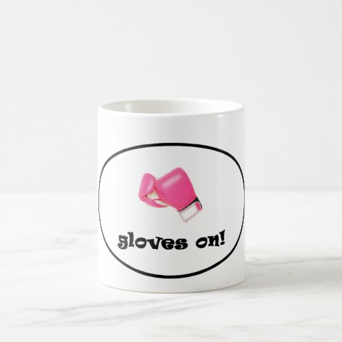 Gloves On Bright Pink Boxing Gloves Coffee Mug