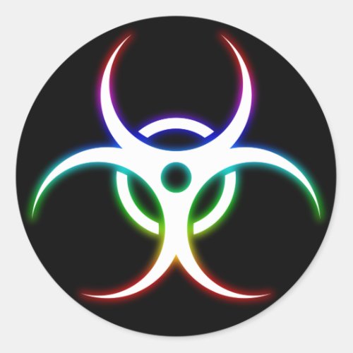 Glow Biohazard Symbol _ Sticker