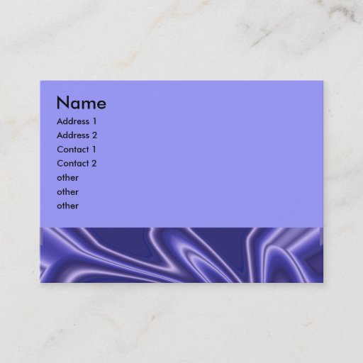 Customizable glow blue business card template