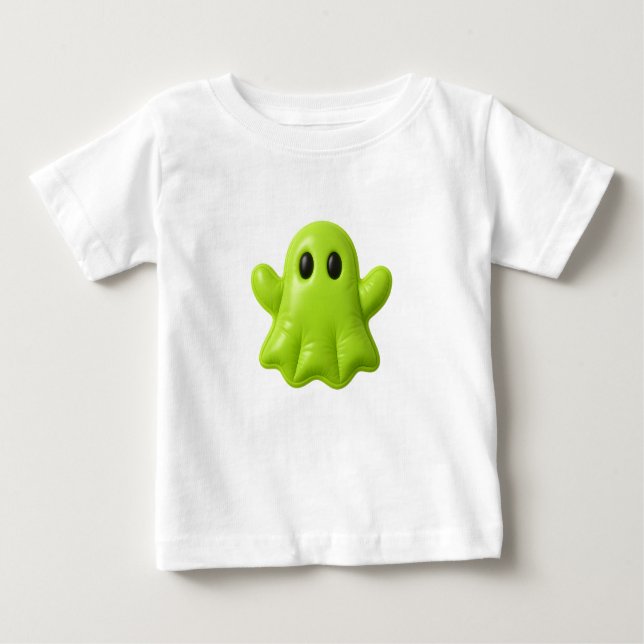 Glow Buddy - Cute Green Ghost Tee (Front)