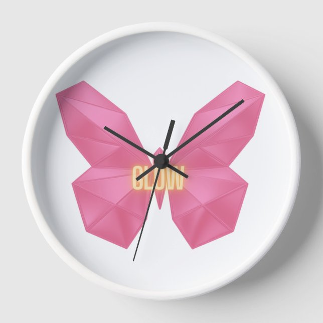 Glow Butterfly 🦋  Clock (Front)