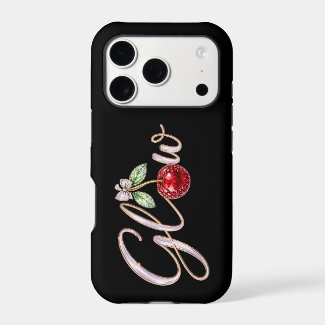Glow – Cherry Glam Mobile Case (Back)