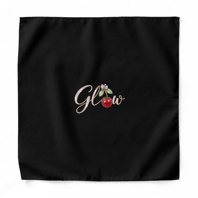 Glow Cherry – Glam Women’s  Bandana (Front)