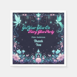 Glow Fairy Party Theme - Fairytale After Dark Napkins