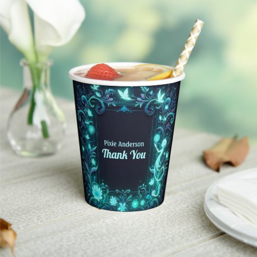 Glow Fairy Party Theme _ Fairytale After Dark Paper Cups