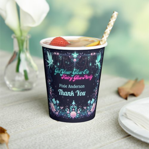 Glow Fairy Party Theme _ Fairytale After Dark Paper Cups