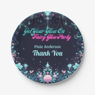 Glow Fairy Party Theme - Fairytale After Dark Paper Plates