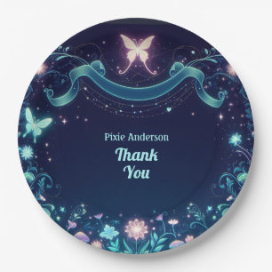 Glow Fairy Party Theme - Fairytale After Dark Paper Plates