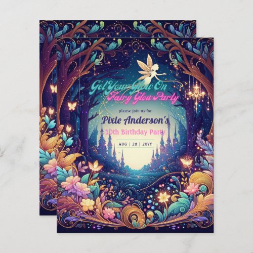 Glow Fairy Party Theme Fairytale Enchanted Forest