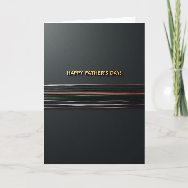 Glow Fathers Day Message Card (Front)