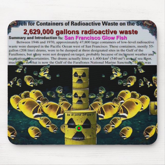 Glow fish mouse pad (Front)