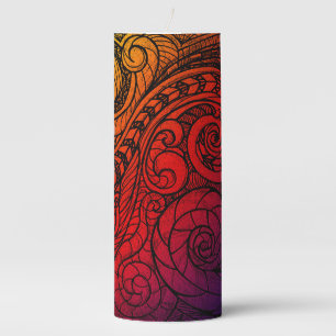 Glow & Flow Doodle Pillar Candle