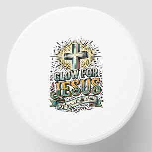 Glow For Jesus Vintage Christian Cross Shirt Mini Candle Favors
