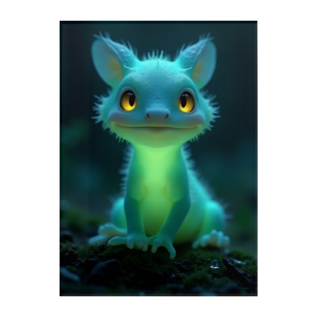 Glow-Fox Nymph Acrylic Print (Front)