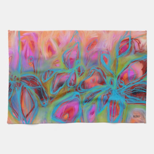 Glow Garden Kitchen Towel