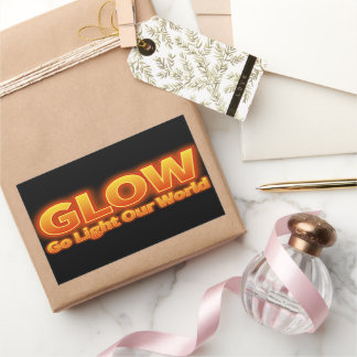 Glow- Go light our world Rectangular Sticker