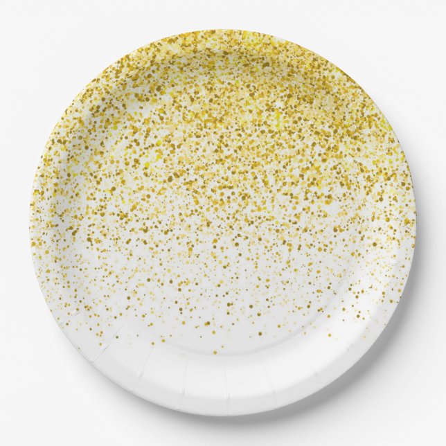 Glow Gradient Pattern 1 Paper Plates (Front)