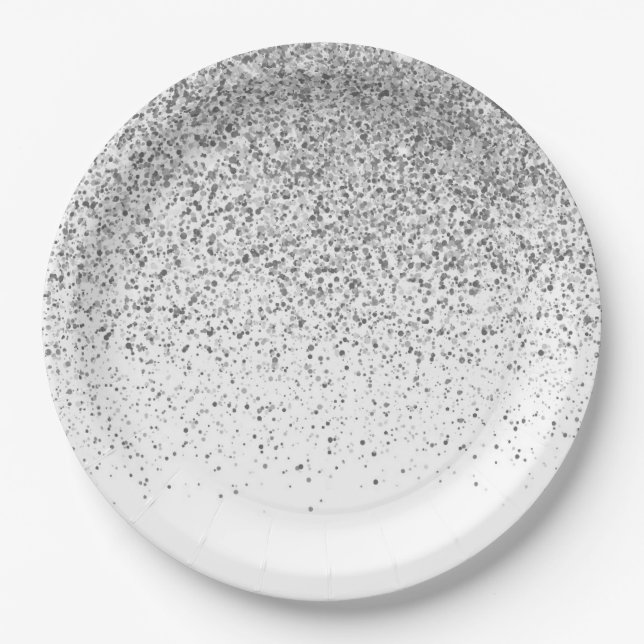 Glow Gradient Pattern 3 Paper Plates (Front)