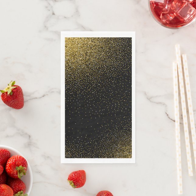 Glow Gradient Pattern 4 Paper Guest Towels (Insitu)