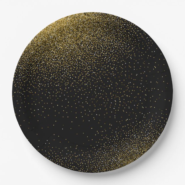 Glow Gradient Pattern 4 Paper Plates (Front)