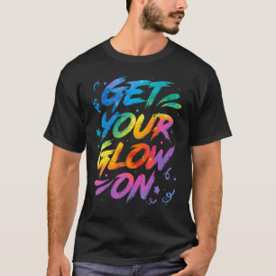 Glow In Bright Colors 80 Theme T-Shirt
