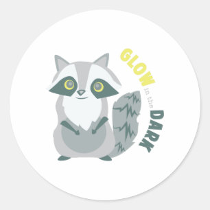 Glow In Dark Classic Round Sticker