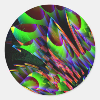 Glow in the Dark Abstract.JPG Classic Round Sticker