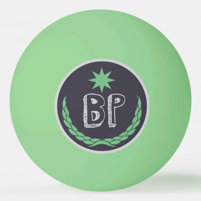 Glow in the Dark "Beer Pong Master" Beer Pong Ping-Pong Ball (Front)