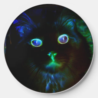 Glow In The Dark Cat iPad Air Case Wireless Charger