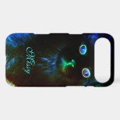 Glow In The Dark Cat iPhone 4 Case (Back (Horizontal))