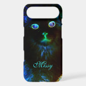 Glow In The Dark Cat iPhone 4 Case (Back)