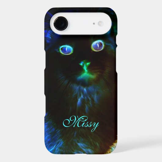 Glow In The Dark Cat iPhone 4 Case (Back)
