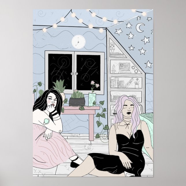 Glow in the dark ceiling stars poster (Front)