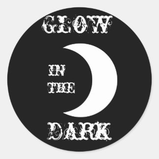 Glow in the Dark Classic Round Sticker