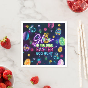 Glow in the Dark Easter Egg Hunt Napkins