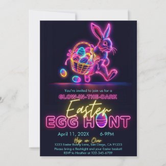 Glow in the Dark Easter Egg Hunt Neon Party 