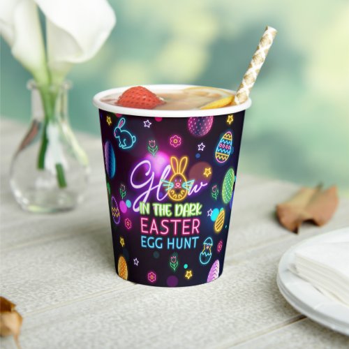 Glow in the Dark Easter Egg Hunt Party Cups