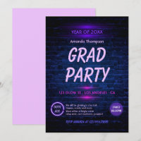Glow in the Dark Neon Disco Graduation Party