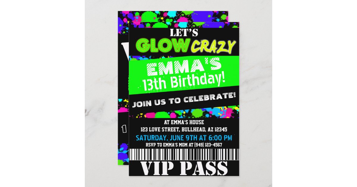 Slime Birthday Party VIP Passes, Slime Party Decorations