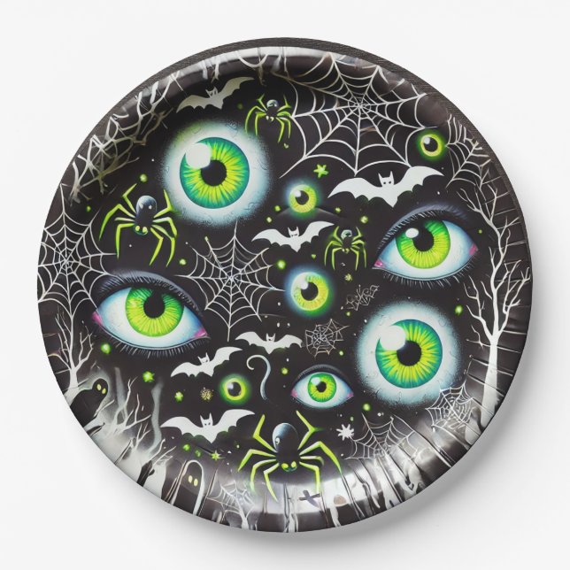 Glow in the dark  paper plates (Front)
